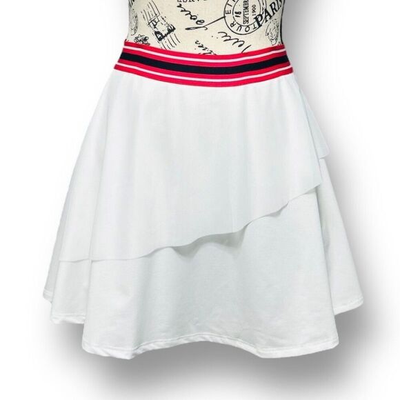 EleVen by Venus Williams M White Red Tennis Skort Golf Athletic Preppy Classic - Picture 3 of 11